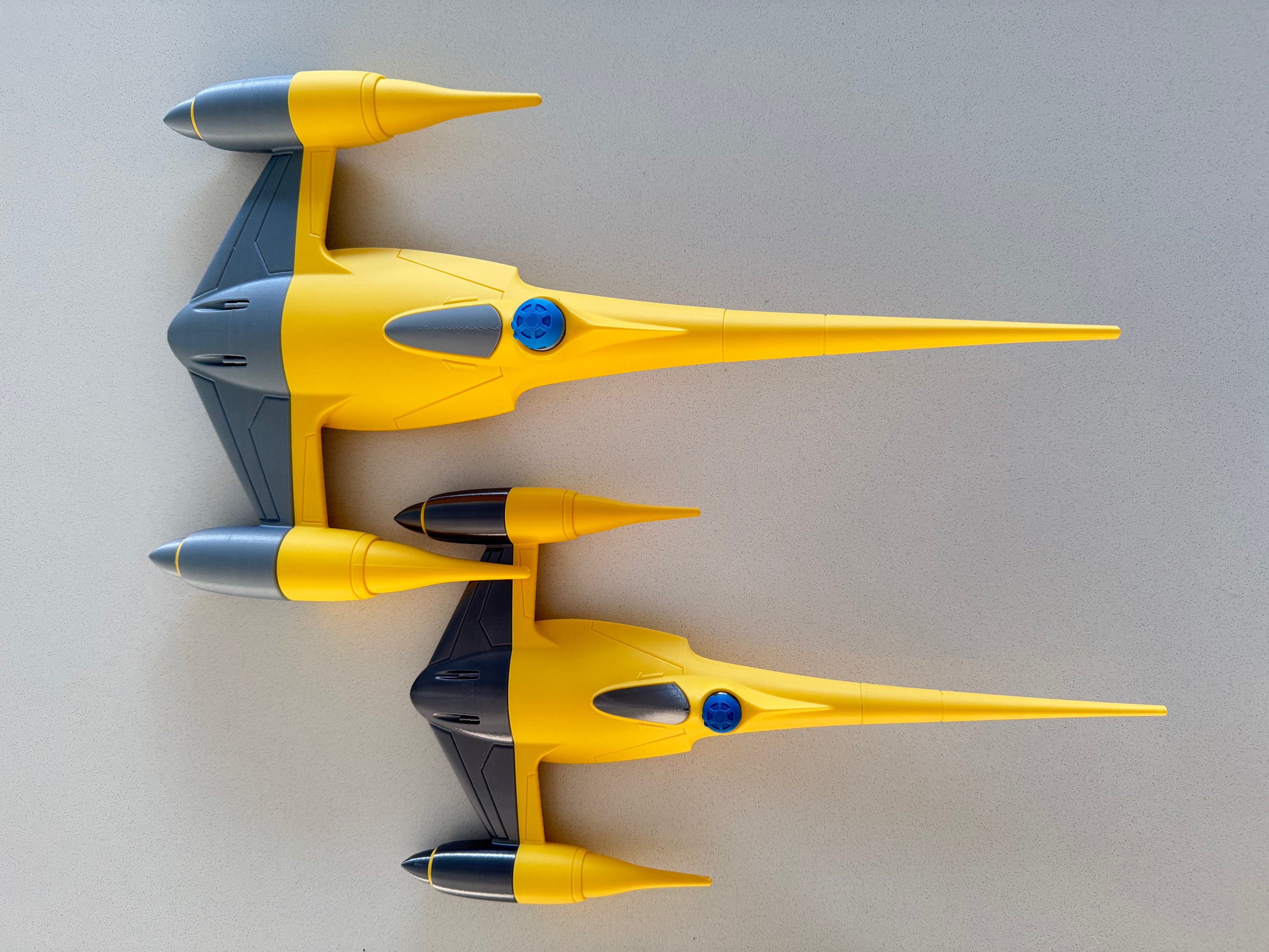Naboo N-1 Starfighter, 3D printed model kit, view 8