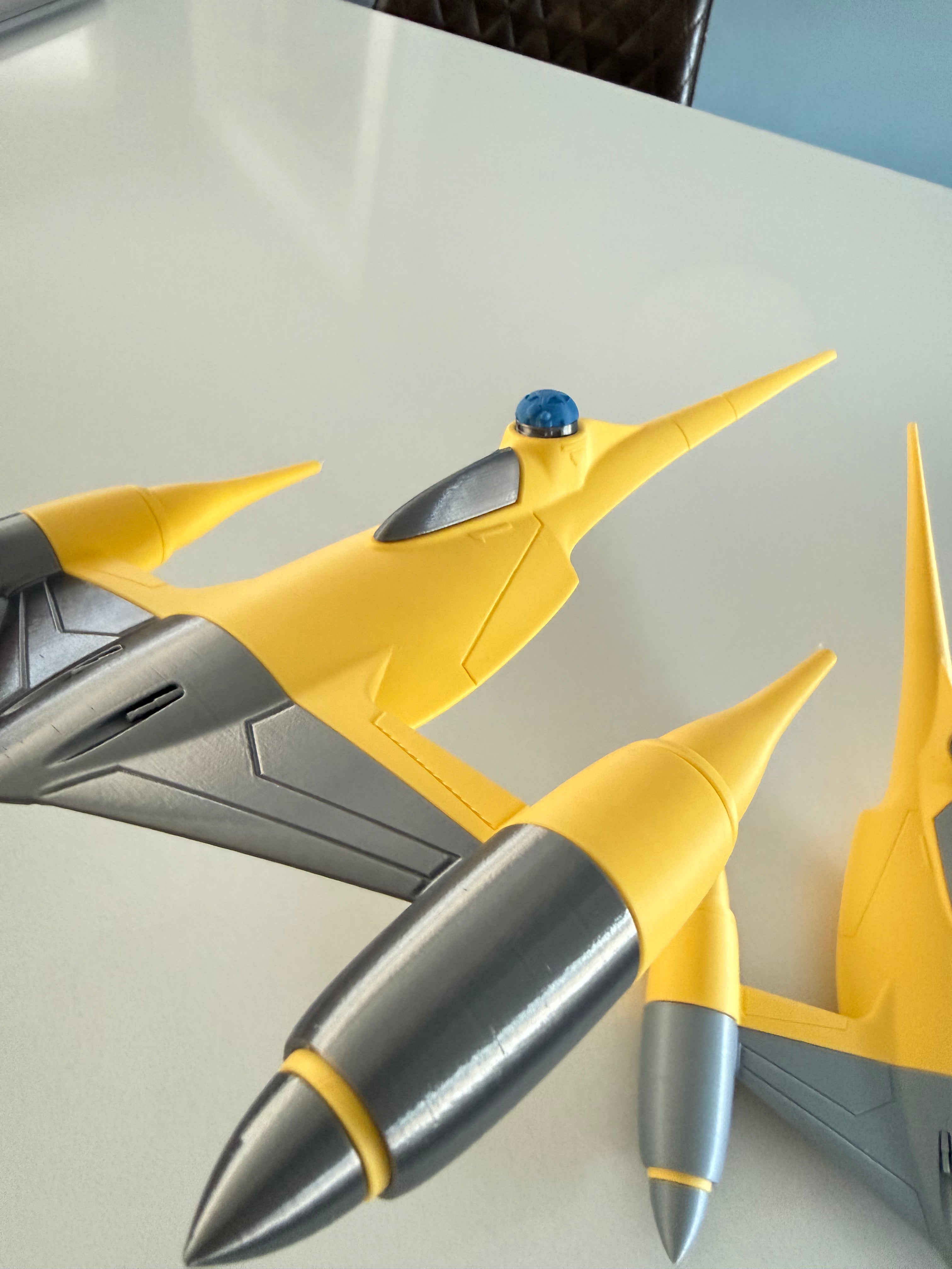 Naboo N-1 Starfighter, 3D printed model kit, view 11