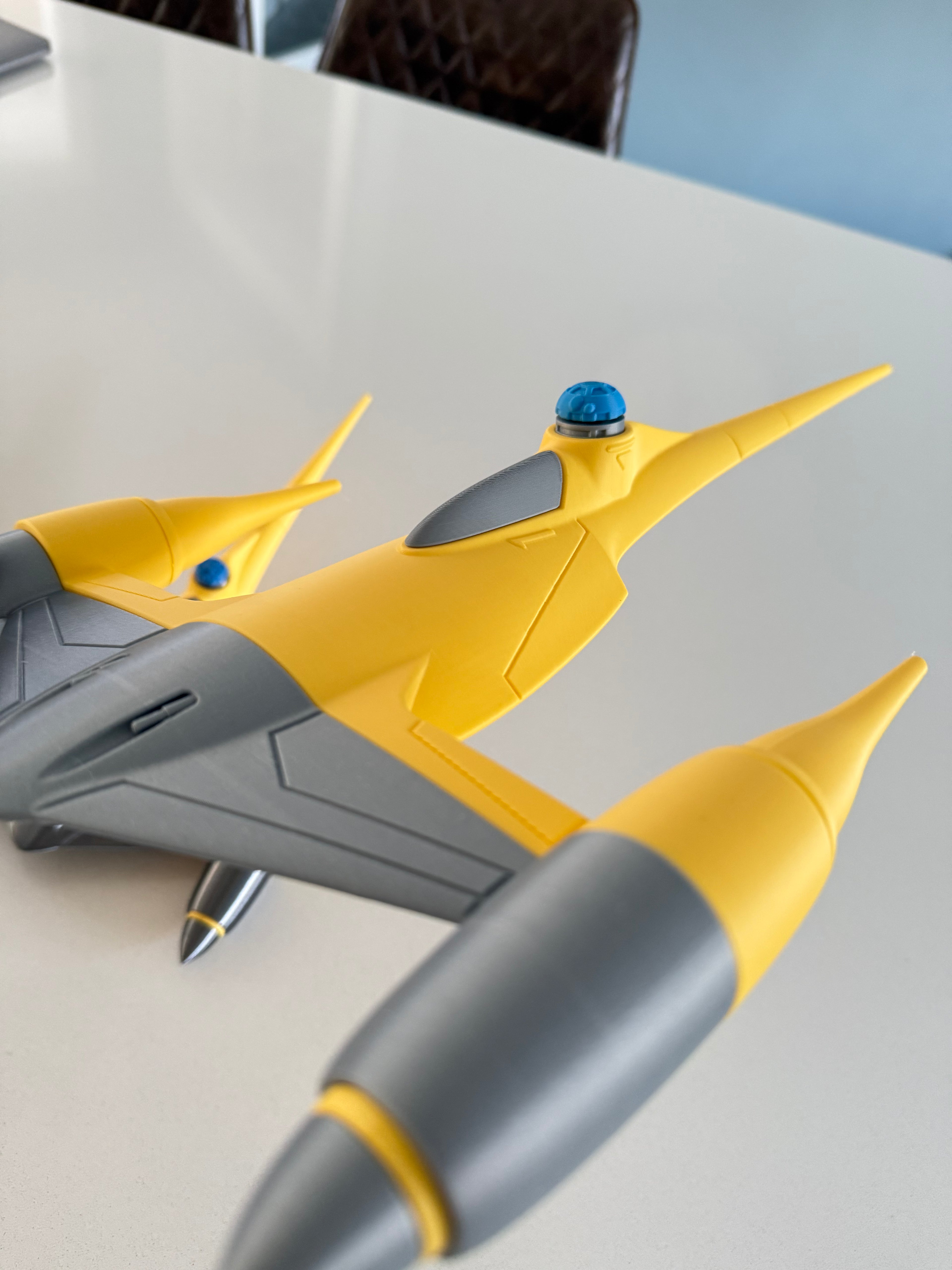 Naboo N-1 Starfighter, 3D printed model kit, view 12