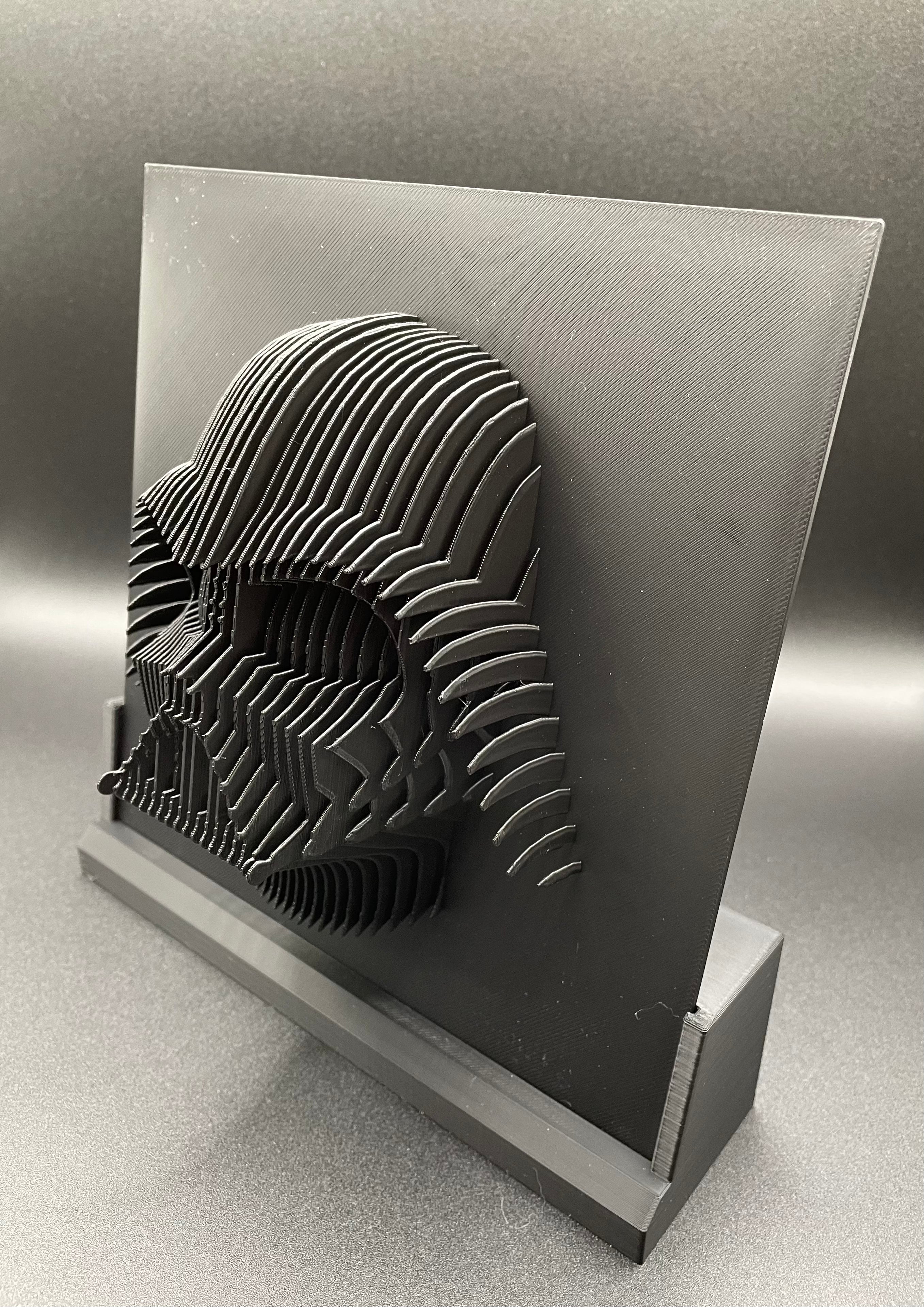 Sectional 3D Artwork - Darth Vader