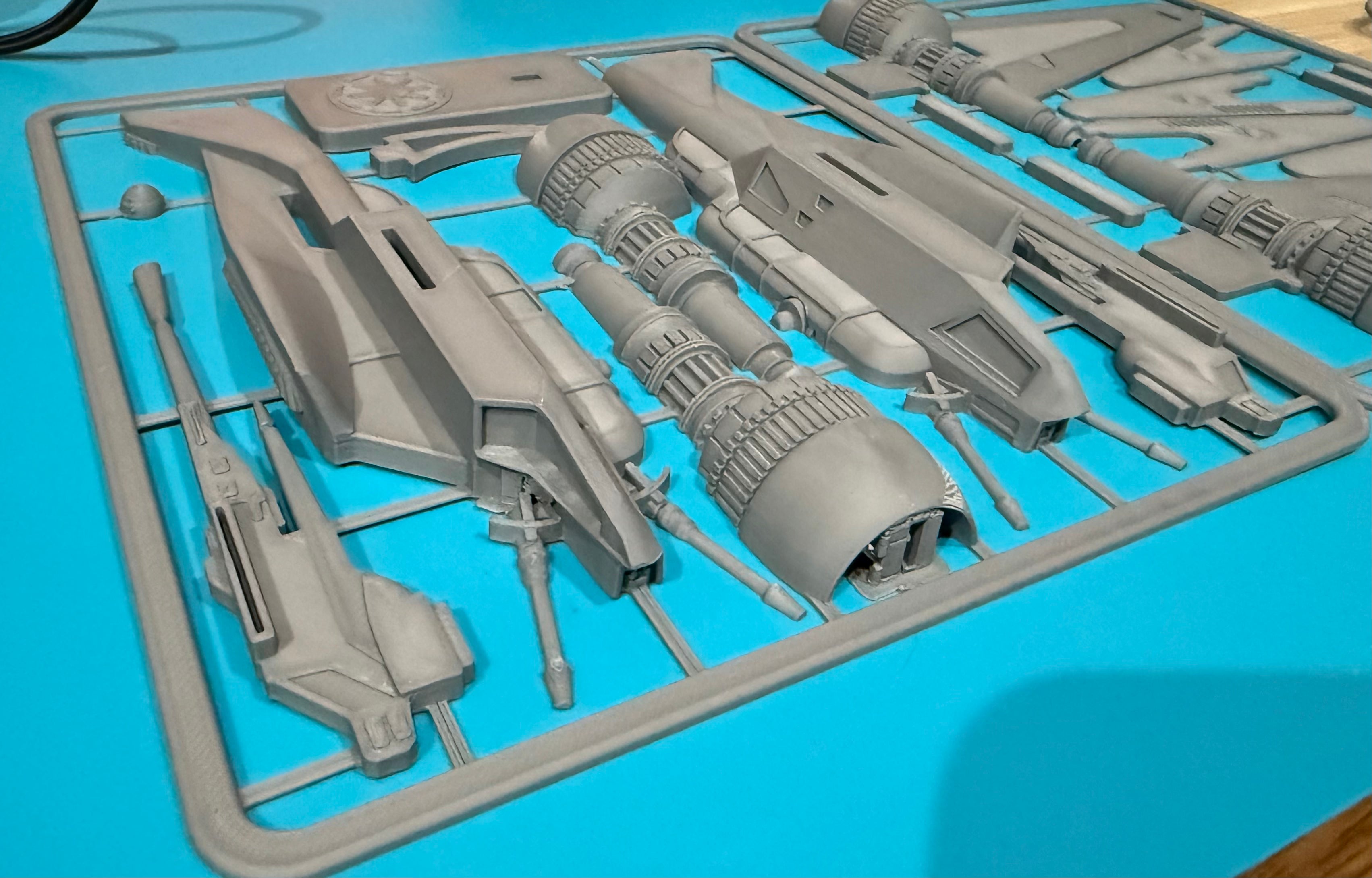 ARC-170 ship kit card 1:60 scale - 3d Printed | push fit