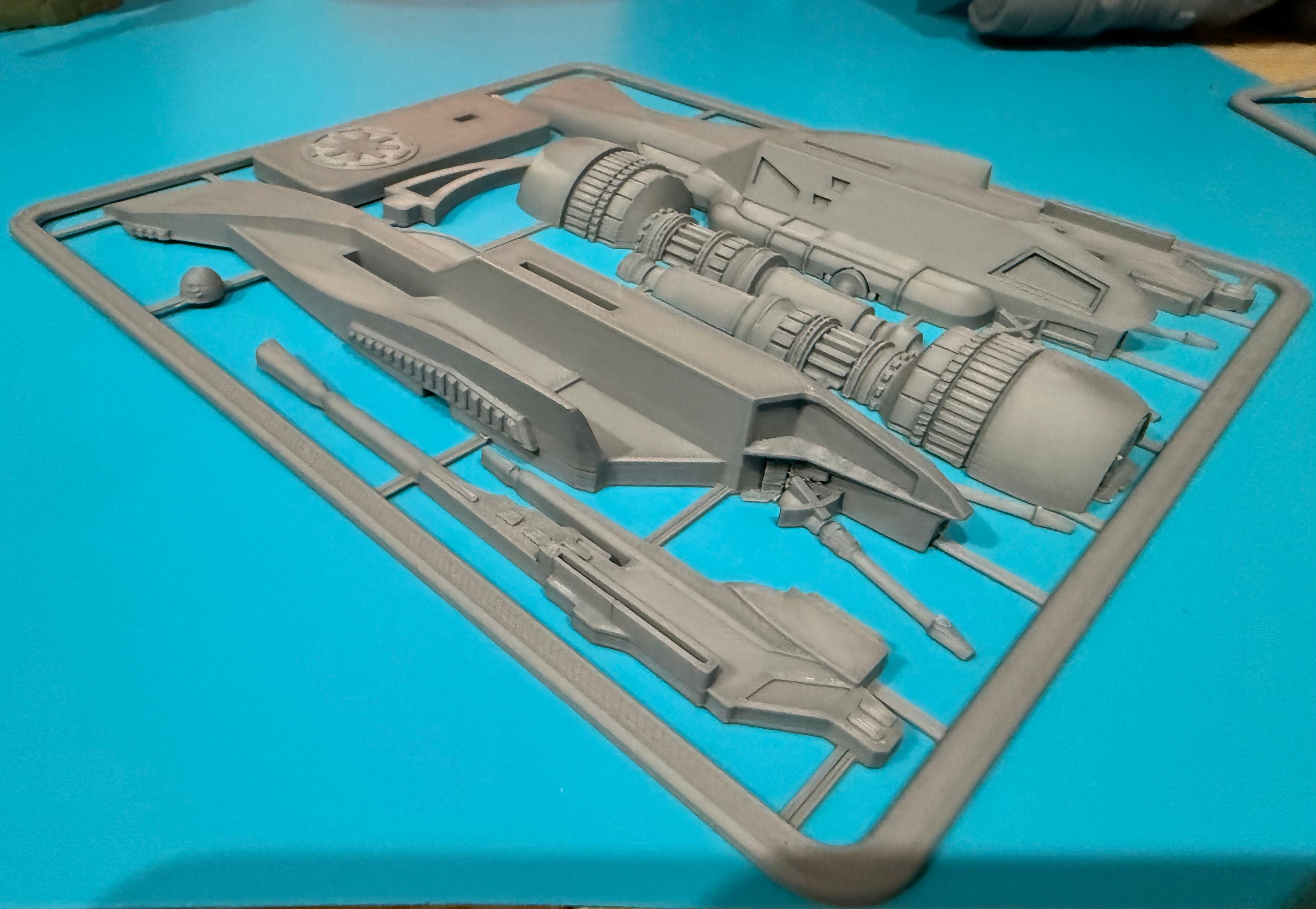 ARC-170 ship kit card 1:60 scale - 3d Printed | push fit