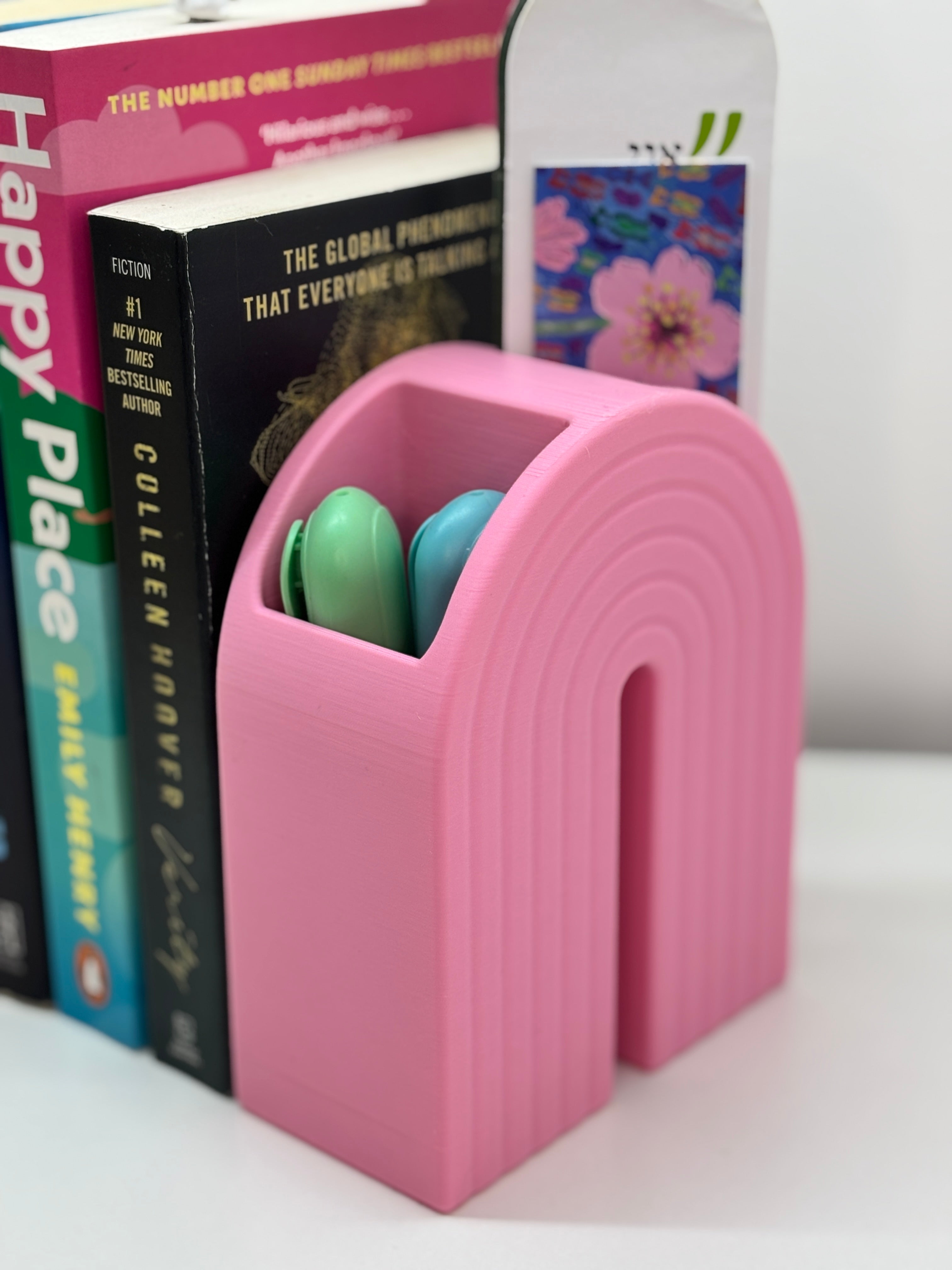 Serre-livres organiseur arc-en-ciel