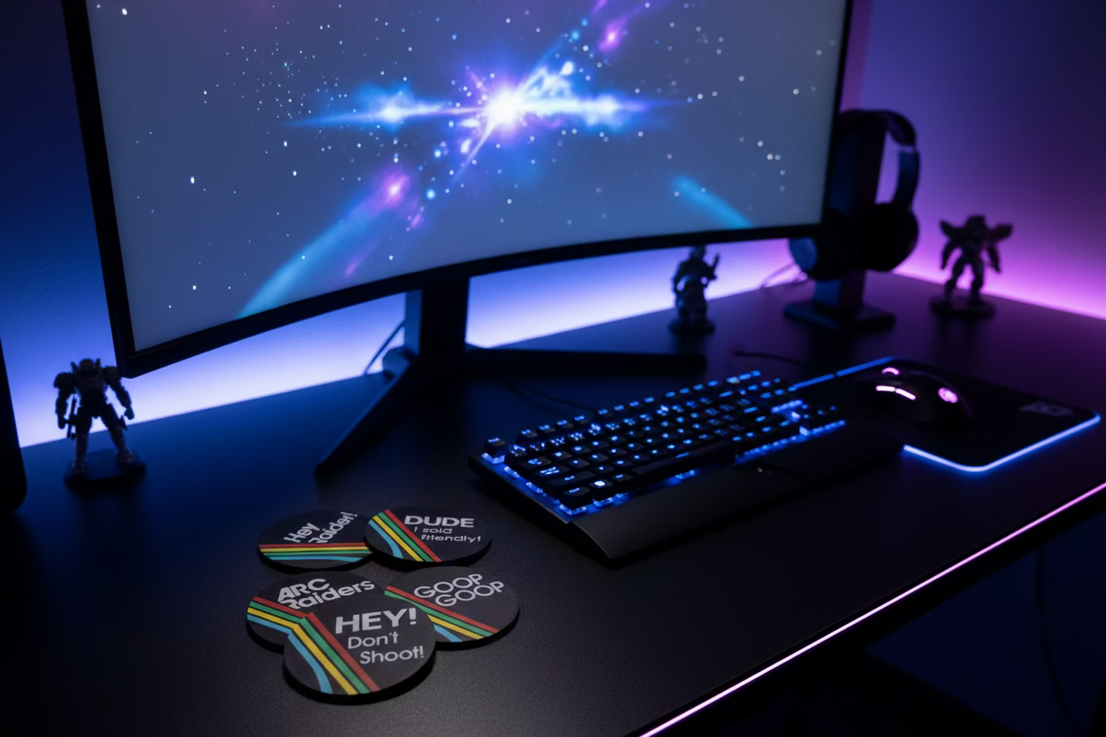 Arc Raiders Coaster Set – Fan-Inspired Gaming Coasters