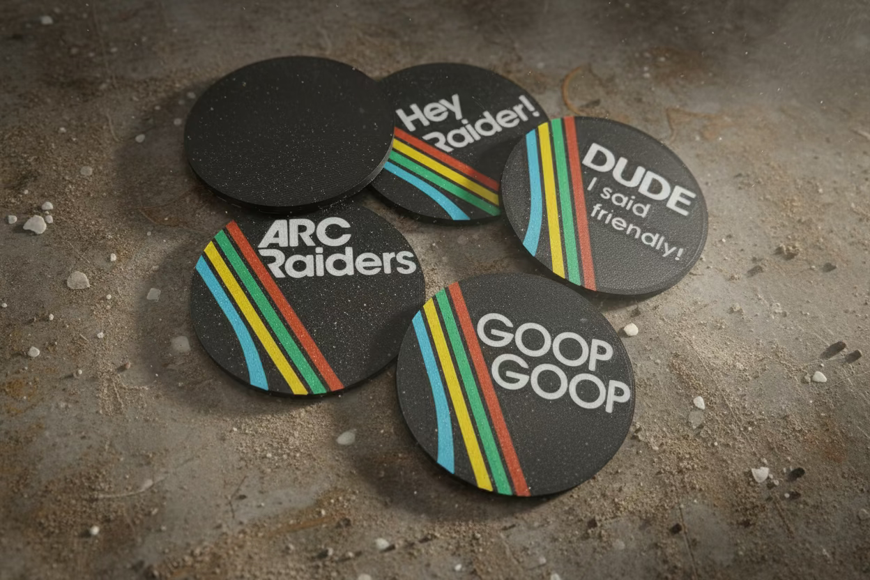 Arc Raiders Coaster Set – Fan-Inspired Gaming Coasters
