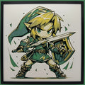 Layered 3d Art Panel - Link Legend of Zelda