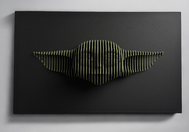 Sectional 3D Artwork - Grogu