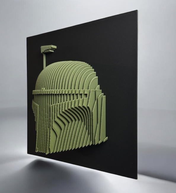 Sectional 3D Artwork - Boba Fett