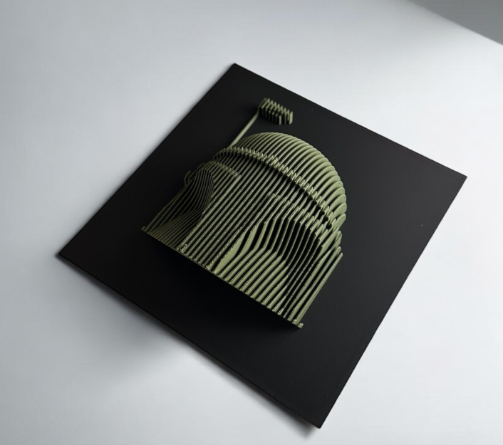 Sectional 3D Artwork - Boba Fett