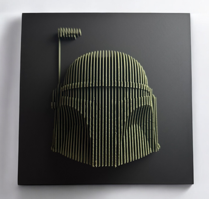 Sectional 3D Artwork - Boba Fett
