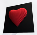 Schnittweise 3D-Grafik – Herz