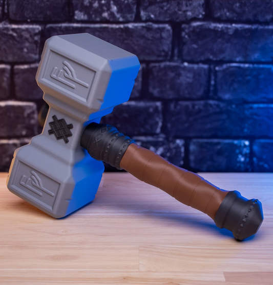 3D Printed Inazuma-Inspired Hammer – Cosplay Model Kit
