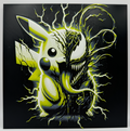 Layered 3D Panel Art Picture - Venomised Pikachu