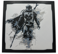 Art 3D en couches - Panneau Star Wars - Mandalorian avec armes