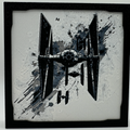 Art 3D en couches - Panneau Star Wars - Chasseur TIE