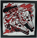 Art 3D en couches - Panneau Star Wars - Faucon artistique rouge