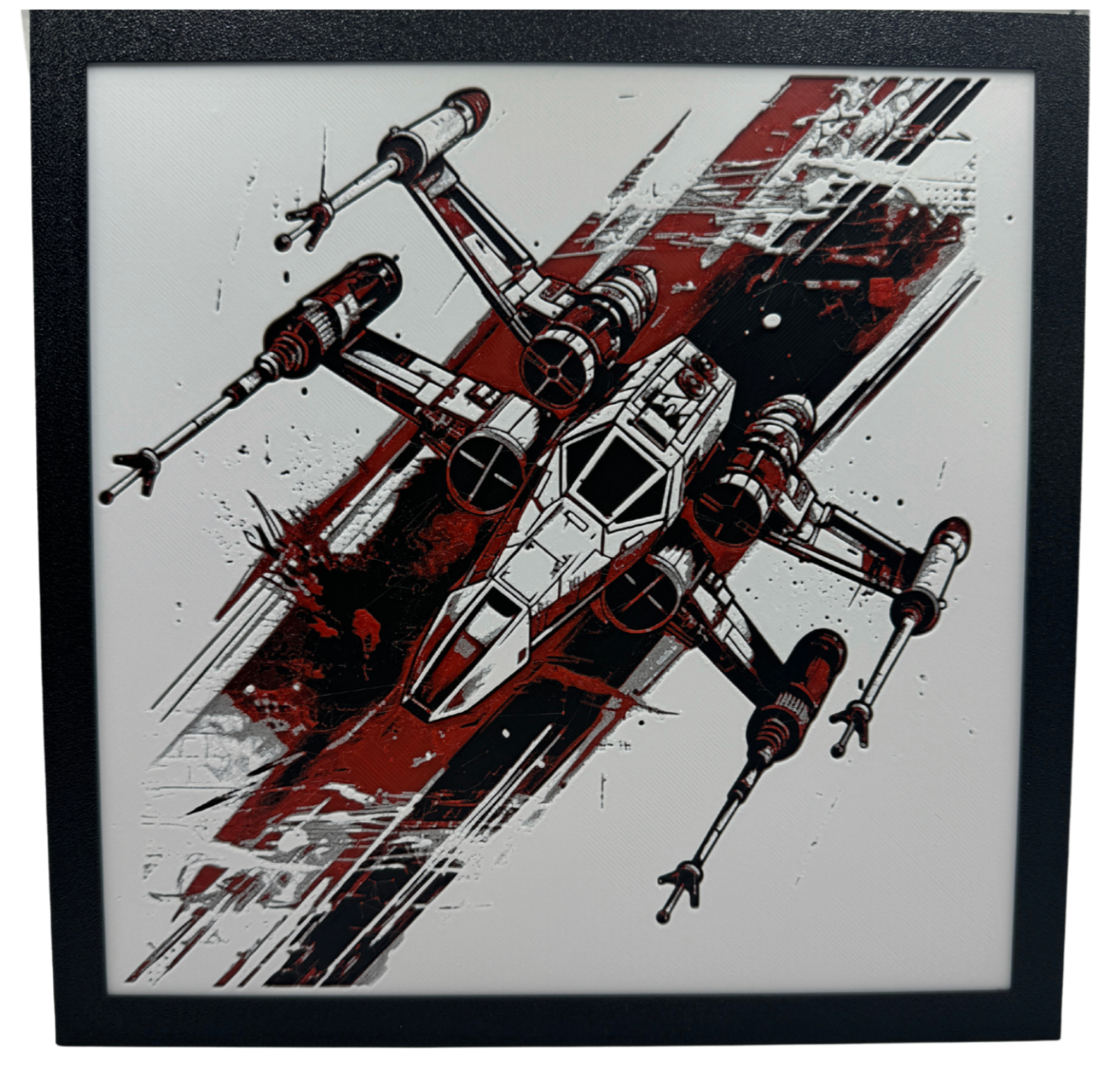Art 3D en couches - Panneau Star Wars - X-Wing