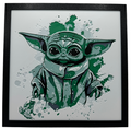 Art 3D en couches - Panneau Star Wars - Grogu