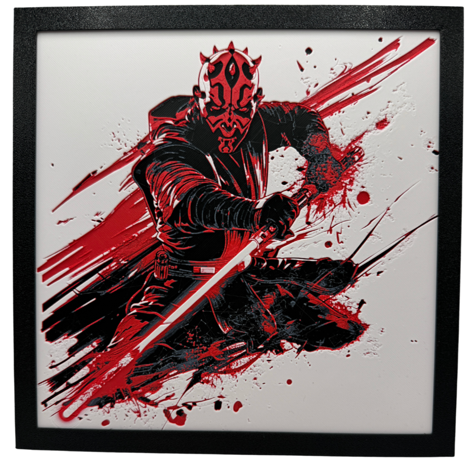 Art 3D en couches - Panneau Star Wars - Dark Maul