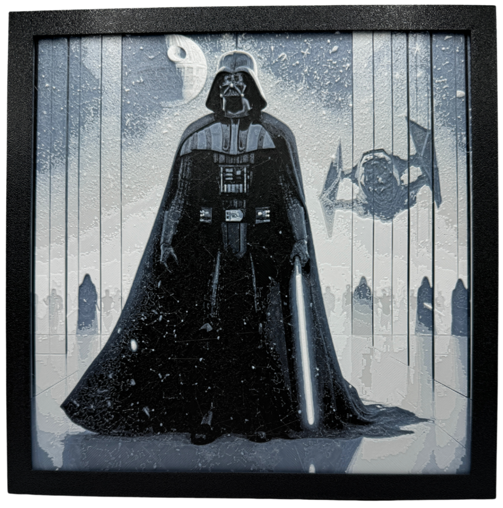 Art 3D en couches - Panneau Star Wars - Dark Vador