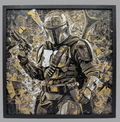 Art 3D en couches - Panneau Star Wars - Mandalorian