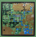Panneau artistique 3D multicouche – Carte lumineuse A Link to the Past – The Legend of Zelda