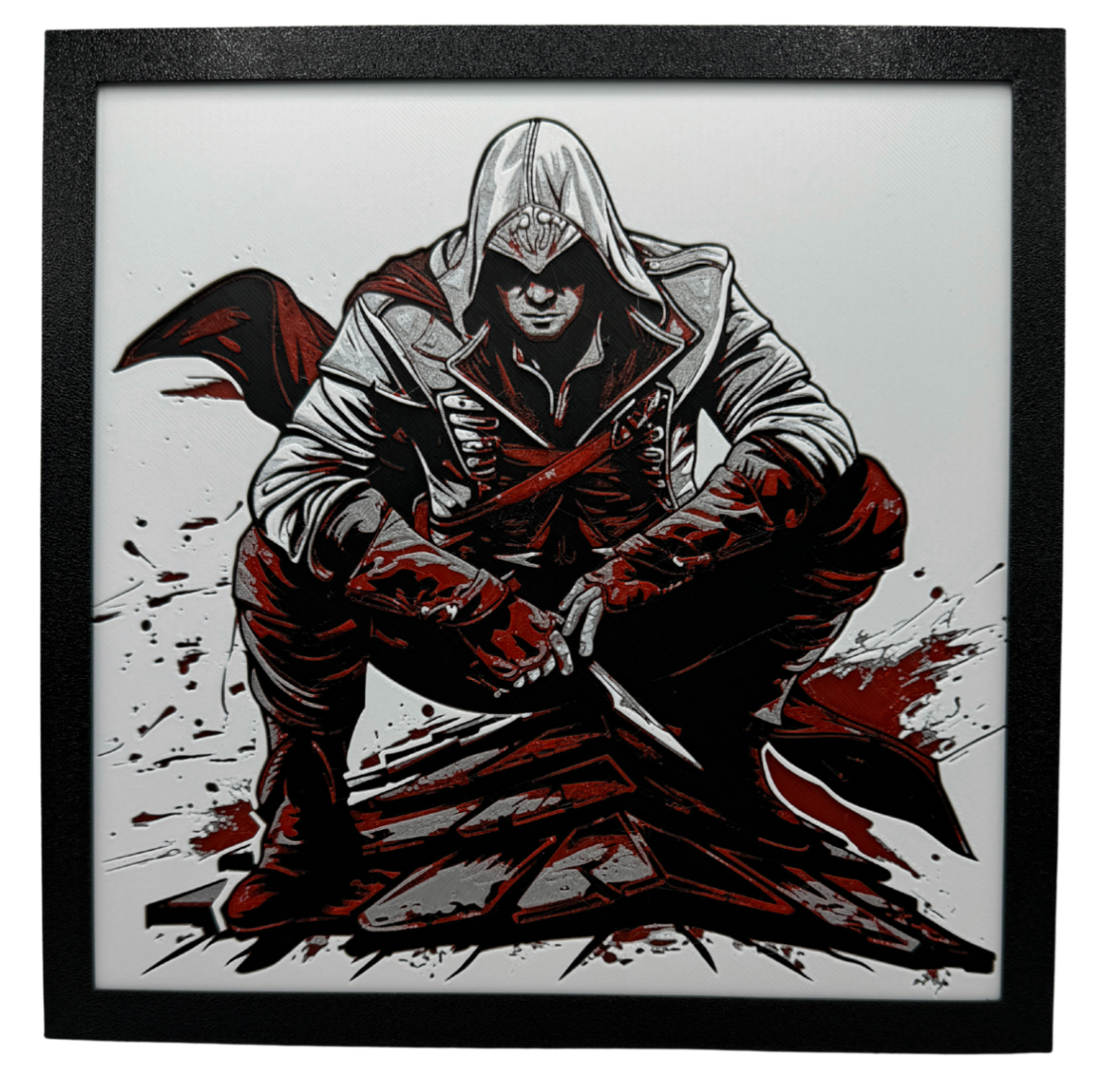 Panneau d'art 3D en couches - Assassin's Creed