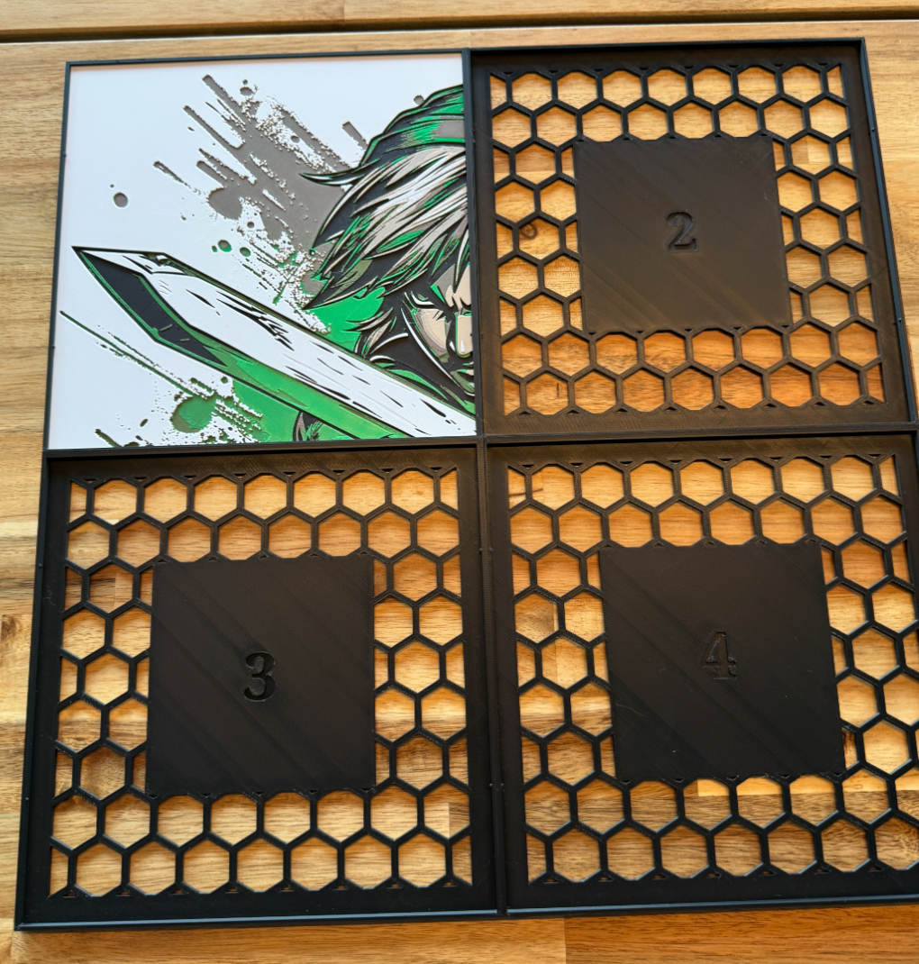 Scaled up Prints 2 x 2 panels