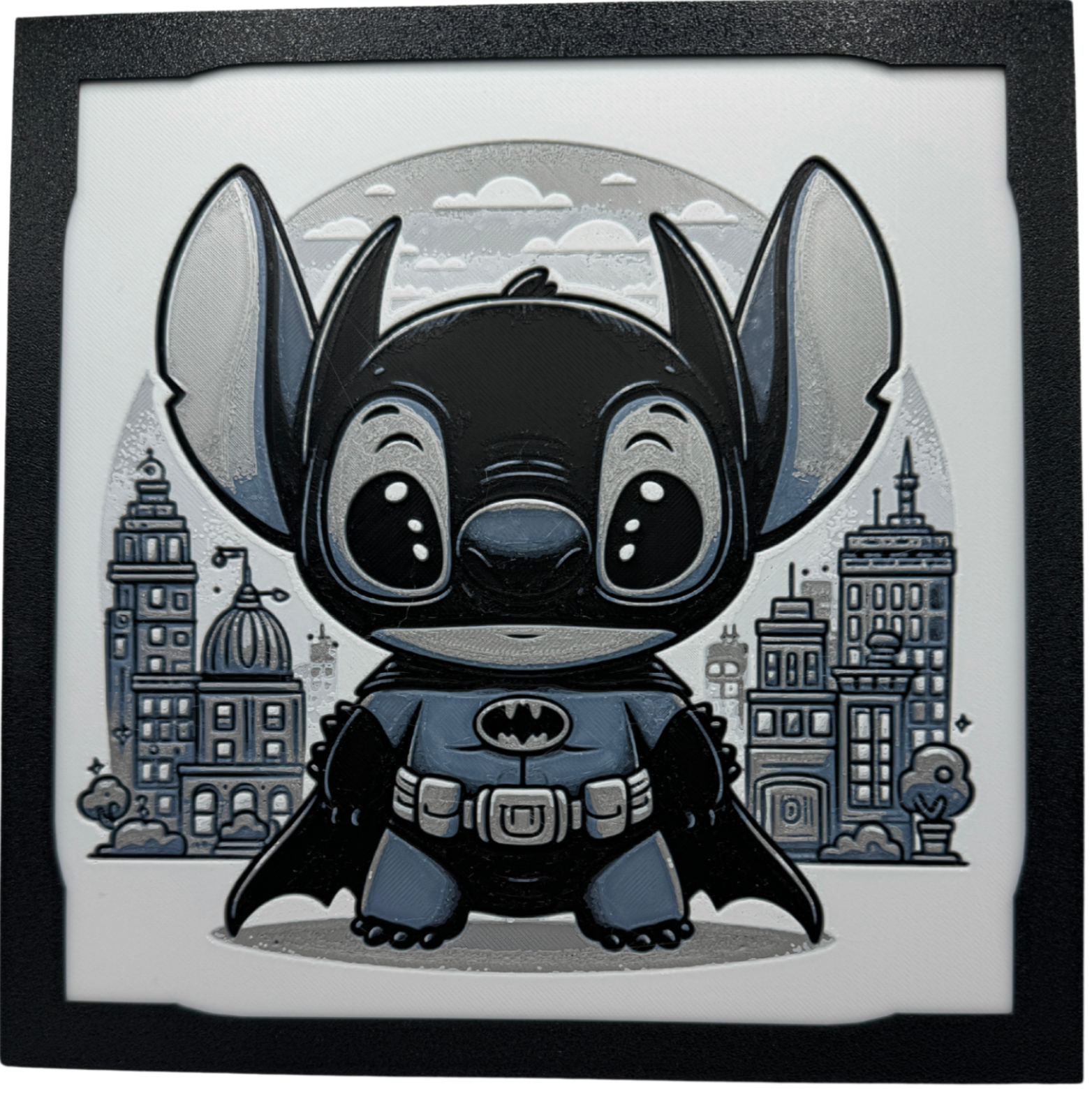 Tableau d'art 3D en couches - Œuvre de Stitch