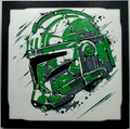 Layered 3D Panel Art Picture - Green Leader Clone trooper