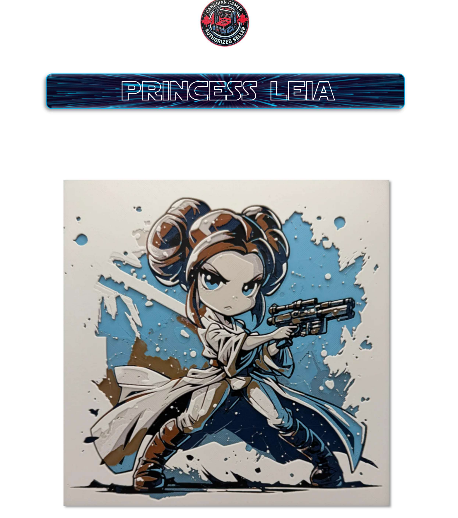 Tableau 3D multicouche - Fan art des personnages de Star Wars