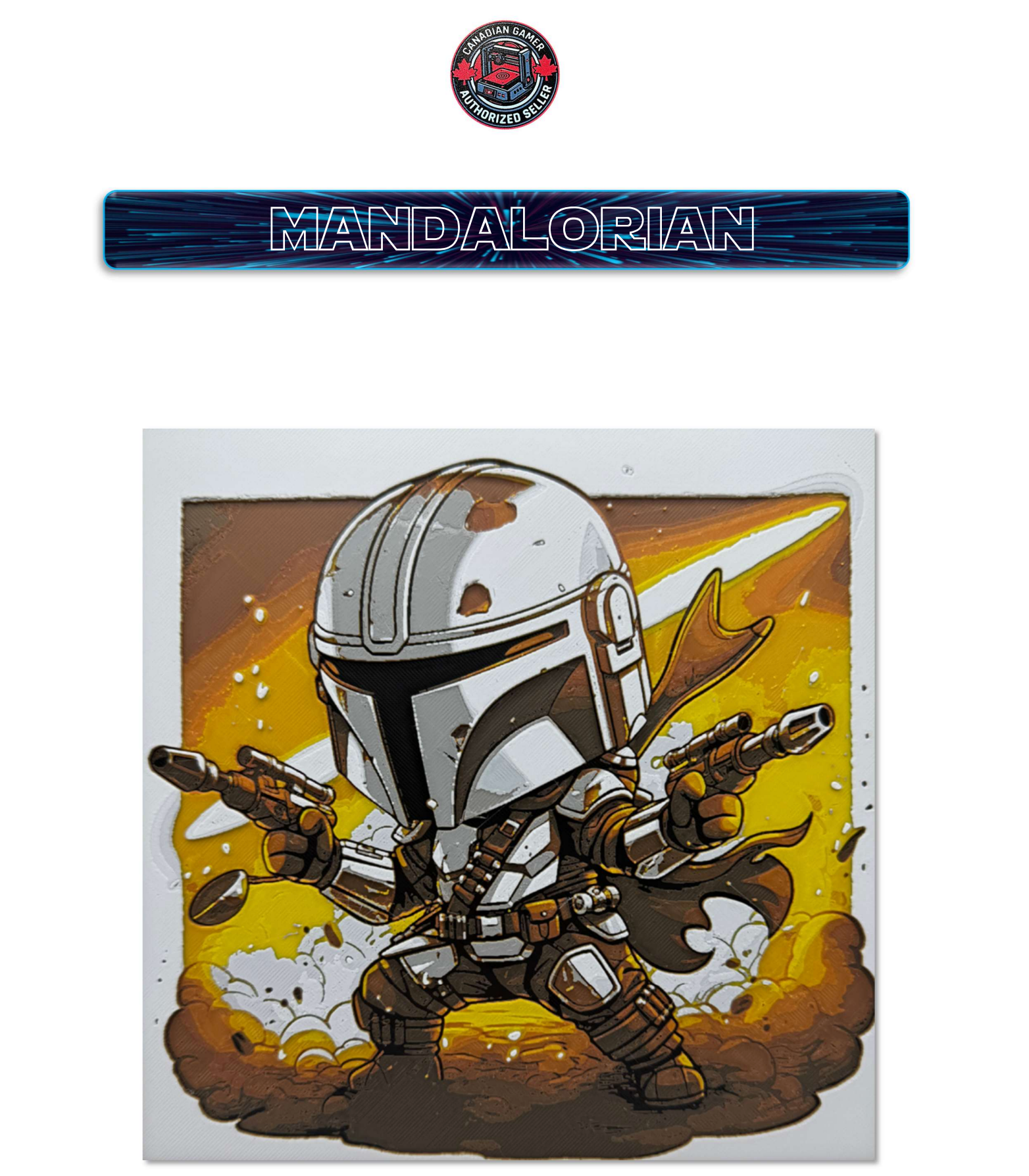 Tableau 3D multicouche - Fan art des personnages de Star Wars