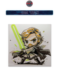 Layered 3D Art Panel - Obi Wan Hueforge, 3D printed layered artwork panel, front view