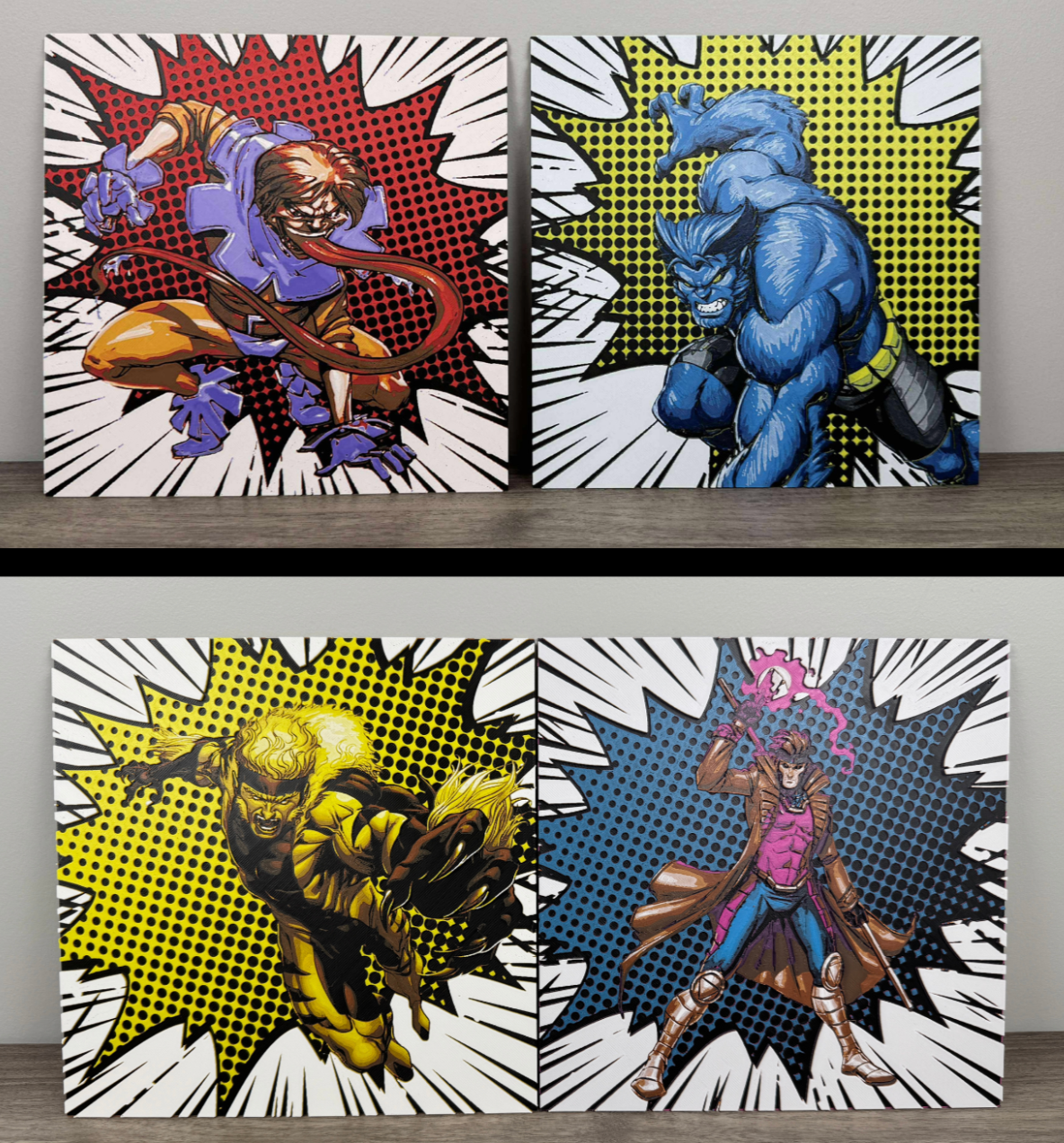 Layered 3D Art - Comic Character - Sabertooth