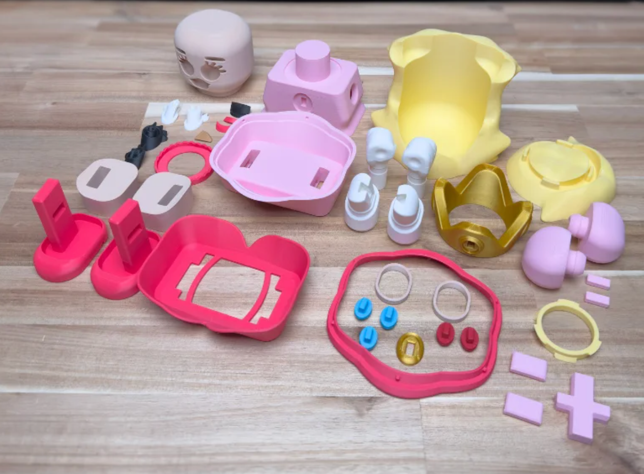 Chunky Princess Peach – 3D Printed Figurine Kit