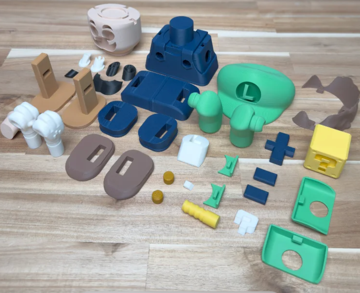 Chunky Luigi – 3D Printed Figurine Kit