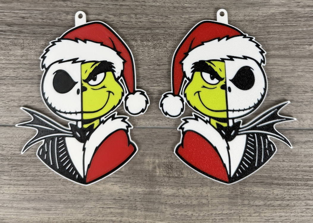 3D Printed Christmas Tree Ornament – Festive Hueforge Style Decoration / Keyring