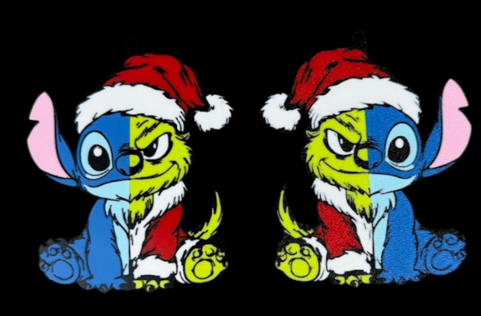 3D Printed Christmas Tree Ornament – Festive Hueforge Style Decoration / Keyring