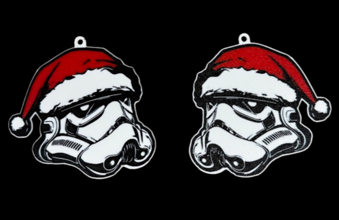 3D Printed Christmas Tree Ornament – Festive Hueforge Style Decoration / Keyring