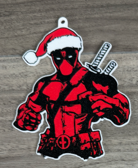 3D Printed Christmas Tree Ornament – Festive Hueforge Style Decoration / Keyring