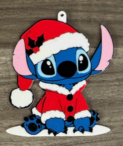 3D Printed Christmas Tree Ornament – Festive Hueforge Style Decoration / Keyring