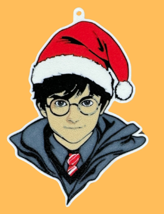 3D Printed Christmas Tree Ornament – Festive Hueforge Style Decoration / Keyring