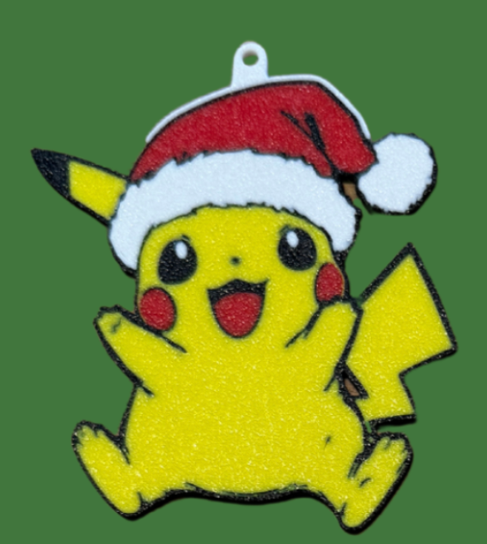 3D Printed Christmas Tree Ornament – Festive Hueforge Style Decoration / Keyring