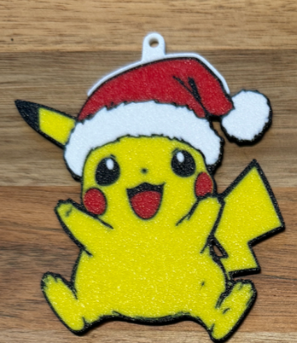 3D Printed Christmas Tree Ornament – Festive Hueforge Style Decoration / Keyring