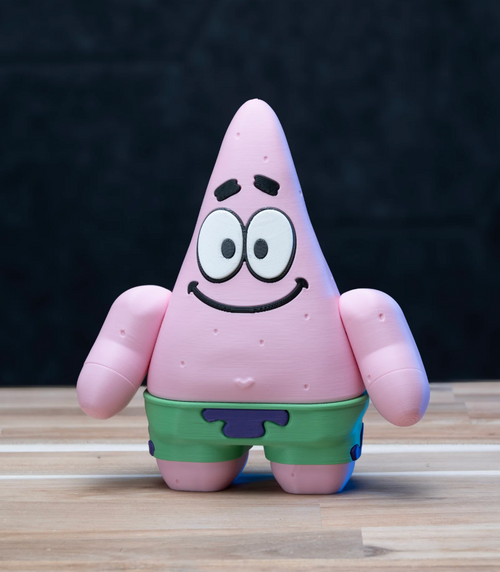 Chunk Patrick Sponebob Squarepants Model Kit, 3D printed model kit, front view
