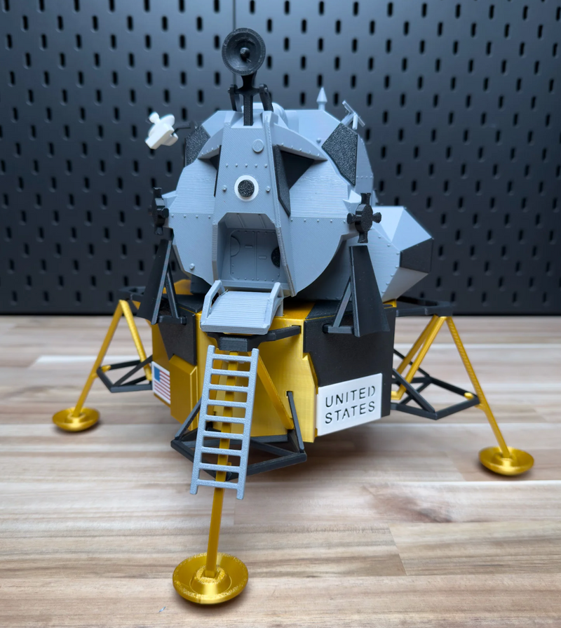 Lunar Lander Model Kit – 3D Printed Apollo Space Kit | Space Fan Gift | UK Made