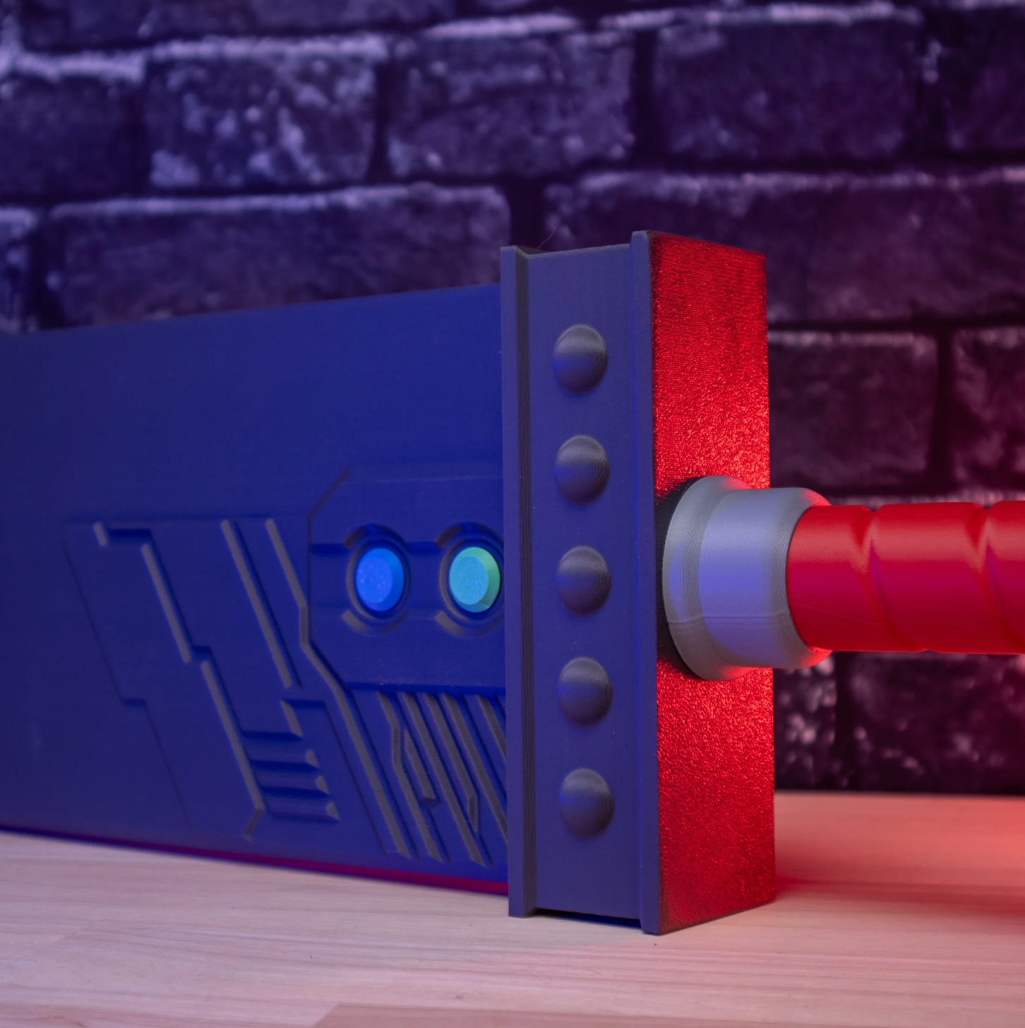 Final Fantasy Inspired Buster Sword – 3D Printed Model Kit Prop (Kid-Friendly Build)