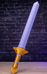 Rumi Sword Long Version, 3D printed prop, front view