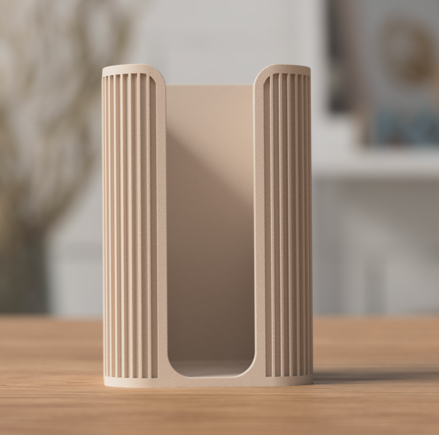 Modern Japandi Cotton Pad Holder