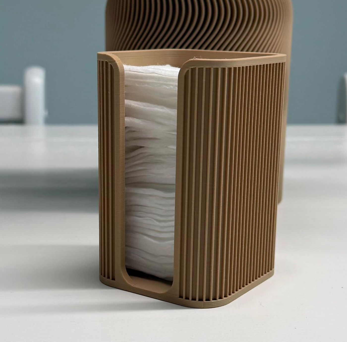 Modern Japandi Cotton Pad Holder